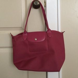 Long champ pink medium tote