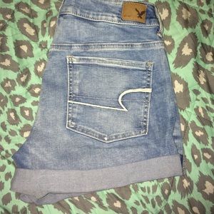 American eagle midi shorts
