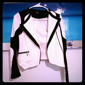 White and black Blazer