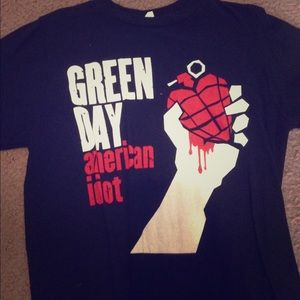 Small Green Day American Idiot Band Shirt
