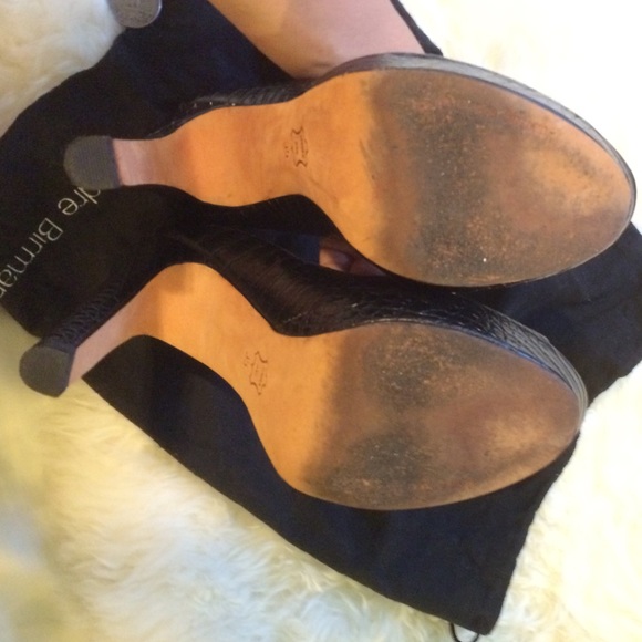 Alexandre Birman Sz 35 Python Peep toe heels w/box - Picture 4 of 7