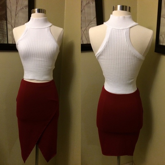 ❌SOLD❌Asymmetrical Midi Skirt