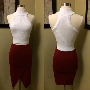 ❌SOLD❌Asymmetrical Midi Skirt