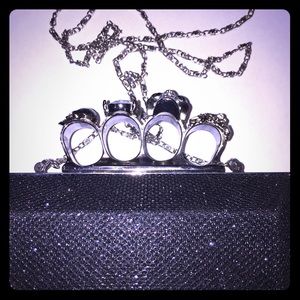 Charming Charlie knuckled clutch