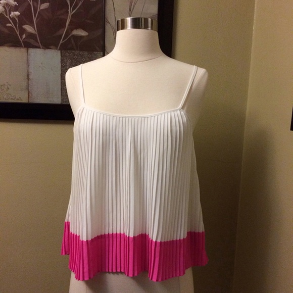 Chiffon Pleated Colorblock Cami