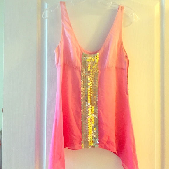 Ombré silk top