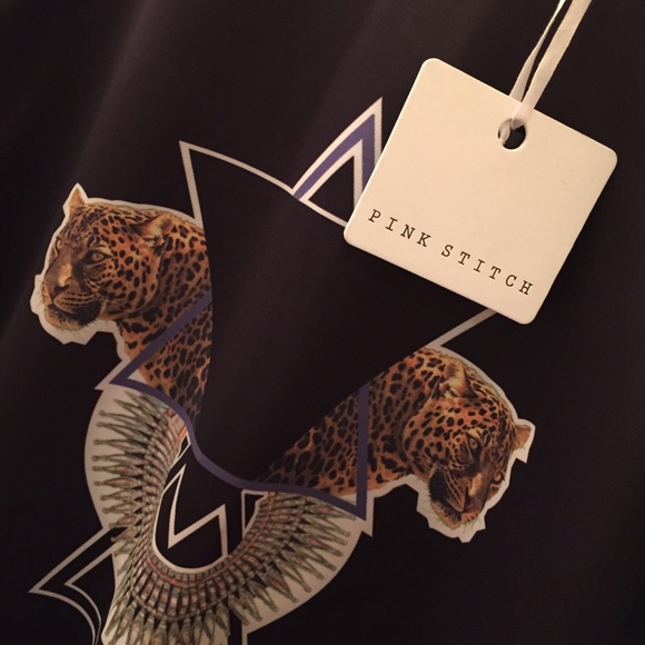 Pink Stitch Patterned shirt Dress - Picture 2 of 4