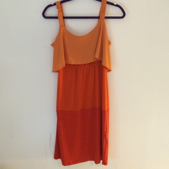 Orange Anthropologie Dress