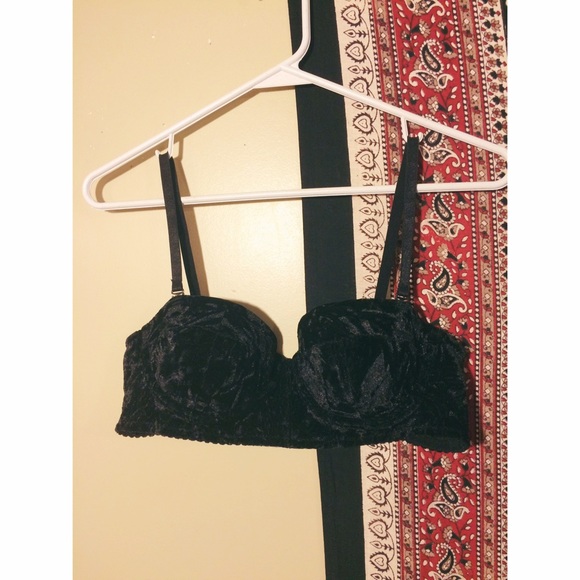 Crushed Velvet Push-up Bra