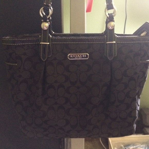 Coach black handbag.