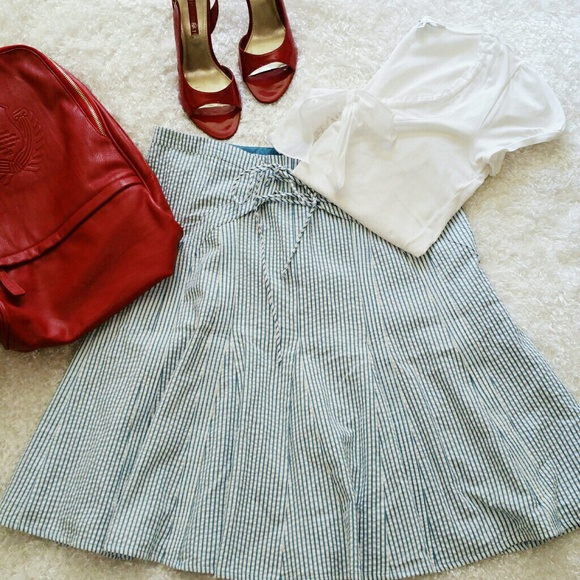 Dresses & Skirts - Fun Blue Pin Stripes Summer Skirt