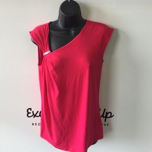 Michael Kors hot pink blouse size S