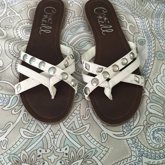 White sandals