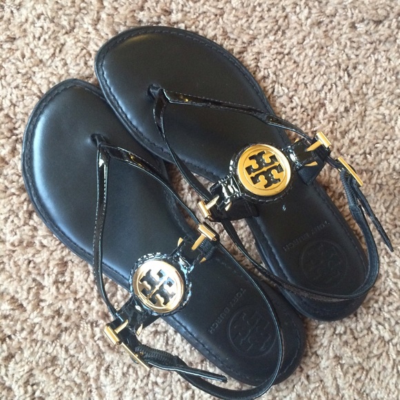 Tory Burch Shoes - 🎉Host Pick🎉 Black Tory Burch Ali sandals- EUC