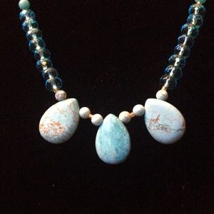 Turquoise beaded necklace