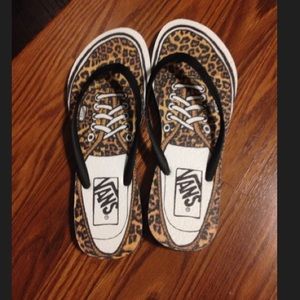 Vans flip flops size 7