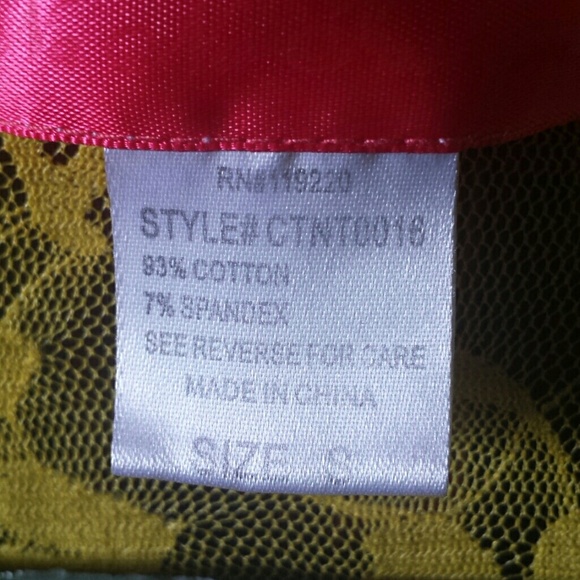 Yellow Lace Tank Top - Picture 4 of 4