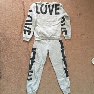 LOVE sweatsuit