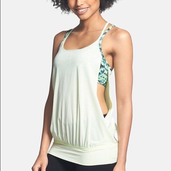 Zella Inhale Exhale Tank Lime Green