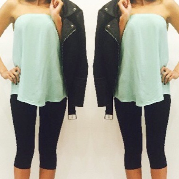 Turquoise tube top