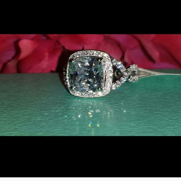 3.3 ct diamond ring certified card pt950 bridal