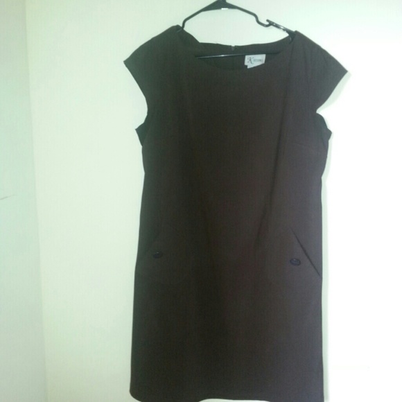 Brown Shift Dress - Picture 1 of 4