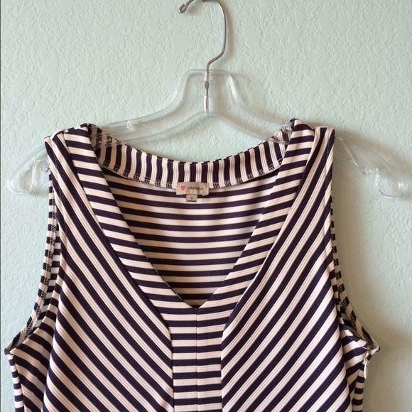 Sale! Daniel Cremeux Navy/White Dress - Picture 2 of 2