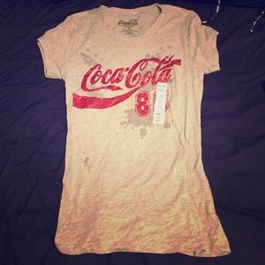Gray Coca Cola Sparkle Top