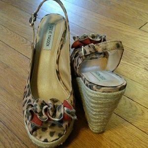 Cheetah Steve Madden Fauntain size 10 wedges!!