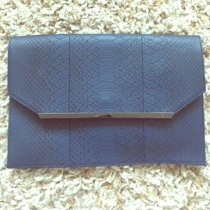 BCBG navy clutch