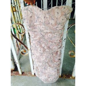 Light pink tube dress