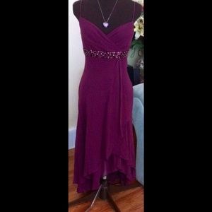 Awesome plum color evening dress