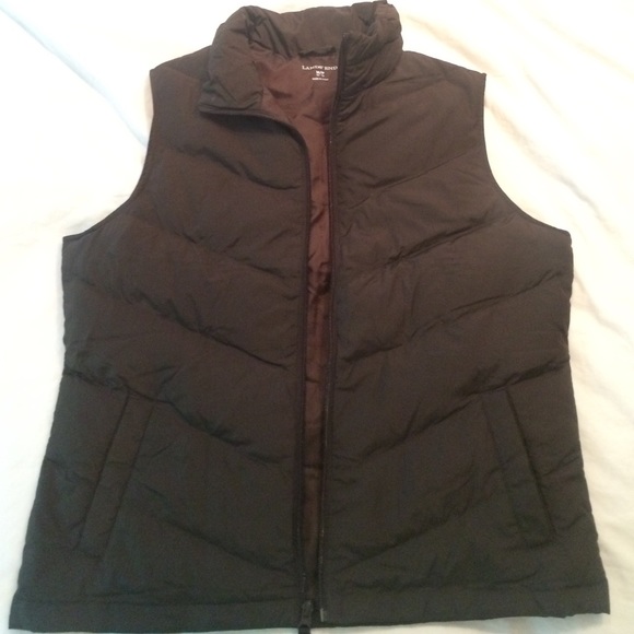 Lands End Chocolate Down Vest TAKING OFFERS