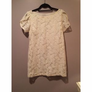 Off-white lace dress