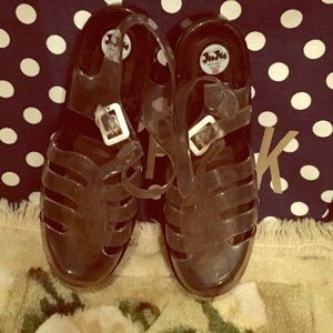 Brand new pair of jelly sandals