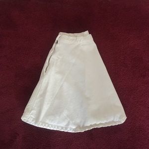 White AA Circle Skirt