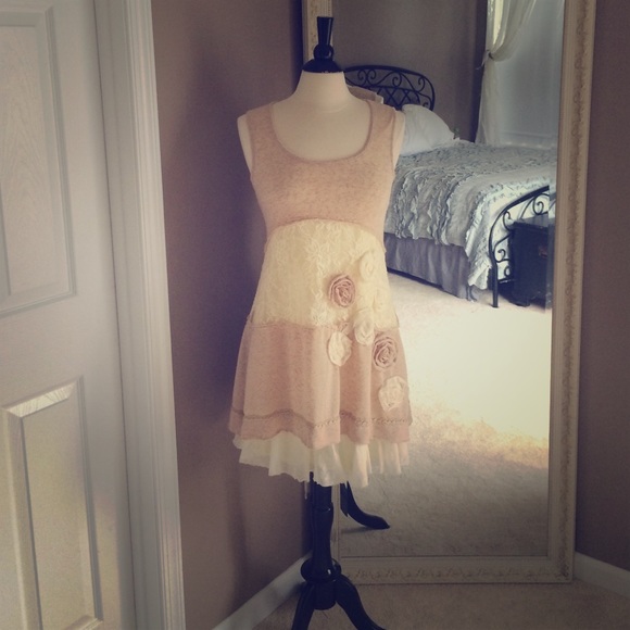 Altar'd State ivory lace dress