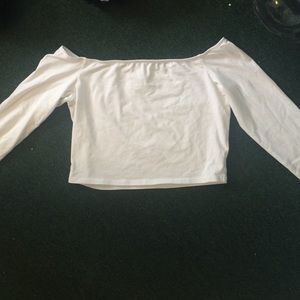 Off the shoulder crop top