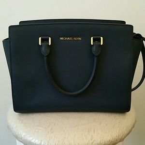 Michael Kors Selma Leather Satchel
