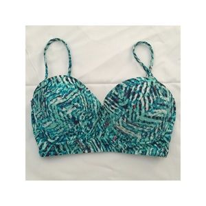 Sequined swim suit top