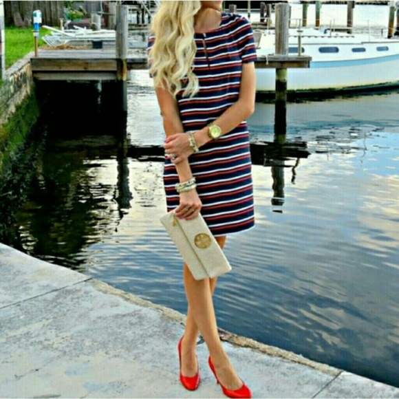 Jcrew stripe dress