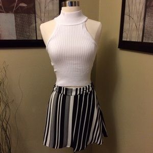 Striped Flowy Skirt