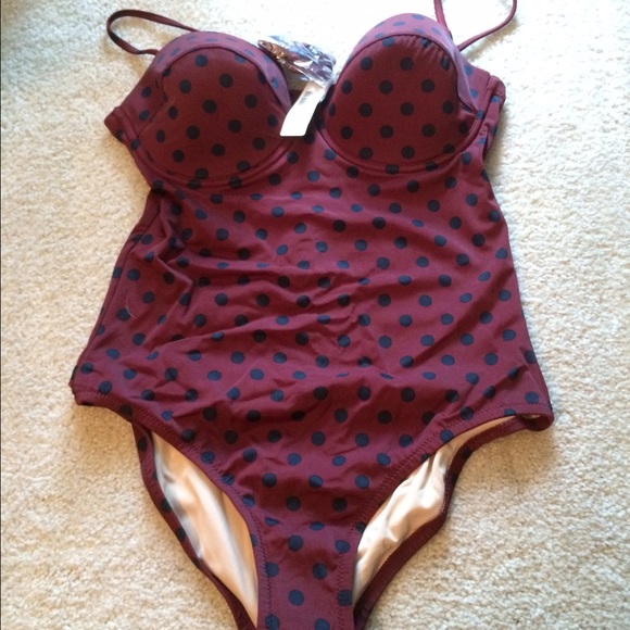 NWT J. Crew 10 Dcup polka dot - cute!!!!