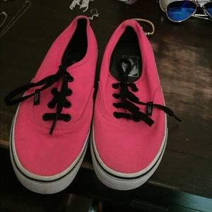 Neon pink vans