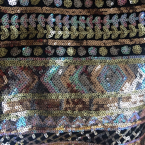 Gorgeous Multi-Color Sequined Dress w/ Cutouts - Picture 3 of 4