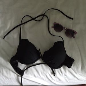 victoria's secret black bikini top
