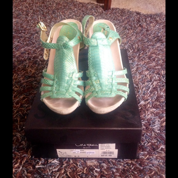 Cole Haan G series aqua snake sandal - Picture 2 of 4