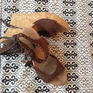 Brown wedges sz10