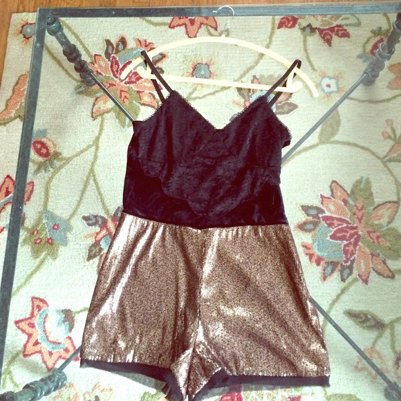 Velvet/Lace/Sequinned Party Romper