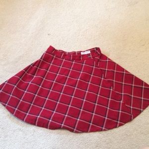 Plaid American Apparel Circle Skirt